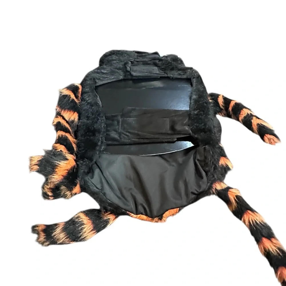 Skull & Bones Dog Spider‎ Costume – XXL – Black & Orange Furry Halloween Outfit
